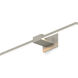 Z-Bar LED 24 inch Brushed nickel Wall Sconce Wall Light, Center Mount